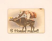 Магнит новый год "Дед мороз на олене" во Белгороде